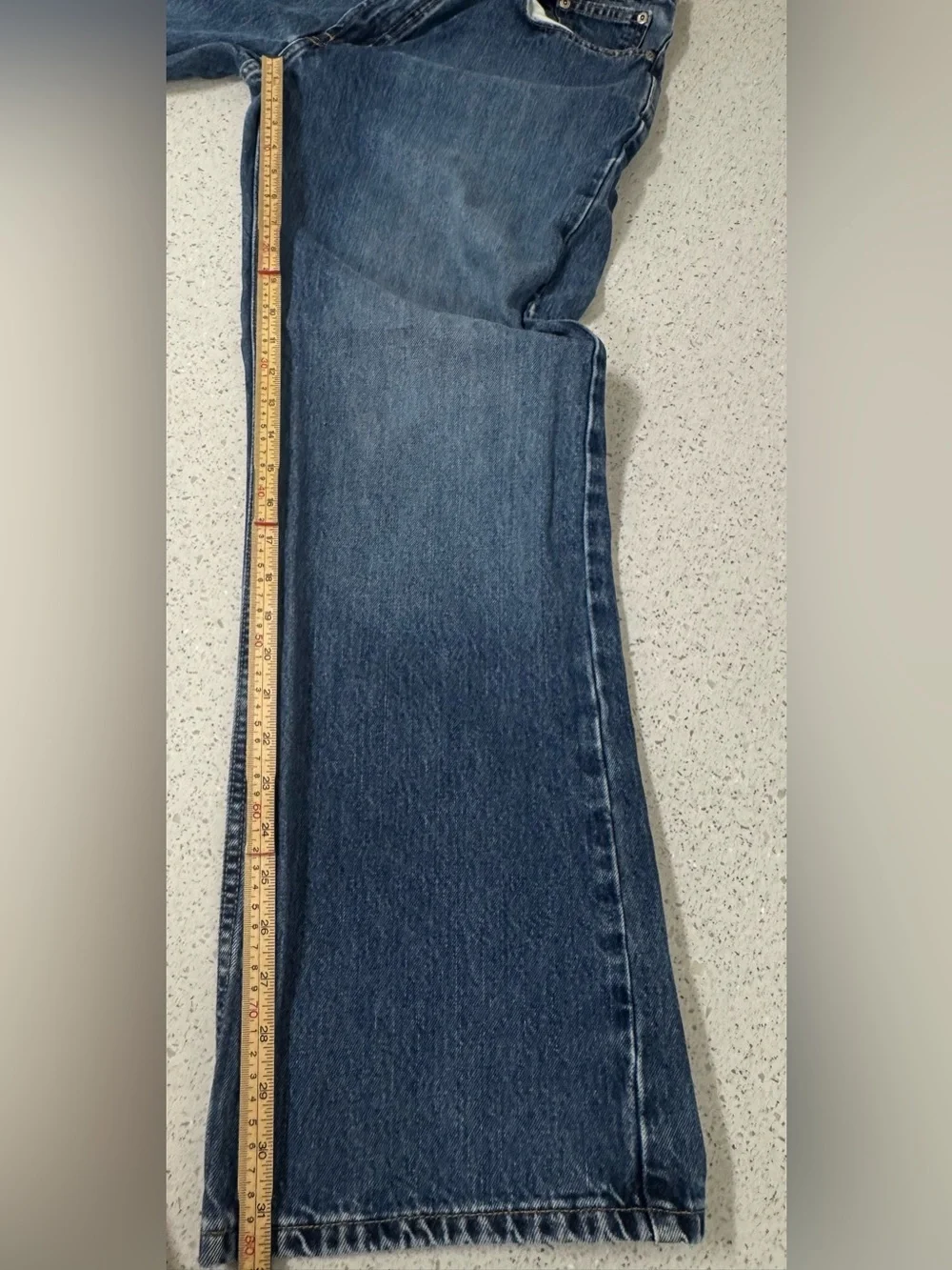 Harley Davidson Blue Denim Jeans Men’s 36x32 Straight Leg Y2K ‘08 Moto Biker